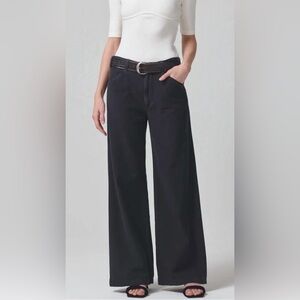 Citizens of Humanity Paloma Wide-Leg Utility trouser black size 24